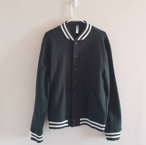 American Apparel Green Varsity Jacket - Picture 1 of 3